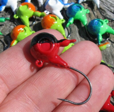 1/3 oz. Painted Lead Jig Spinner Clip Jigs Candy Glitter High Gloss Mix PM29