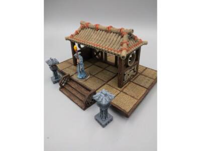 OpenForge Oriental Pagoda - Tabletop - DND - Pathfinder - RPG - 28 mm / 1'' - Ter
