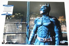 CHRISTIAN BALE SIGNED BATMAN 'THE DARK KNIGHT' 11x14 MOVIE PHOTO BECKETT COA BAS