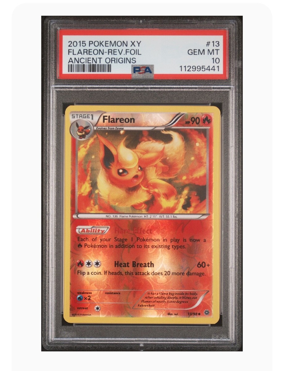 PSA 10 Flareon 13/98 XY-Ancient Origins Reverse Holo (POP 41) | eBay