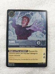 Disney Lorcana Hans - Thirteenth in Line 180/204 Super Rare Cold Foil The First Chapter