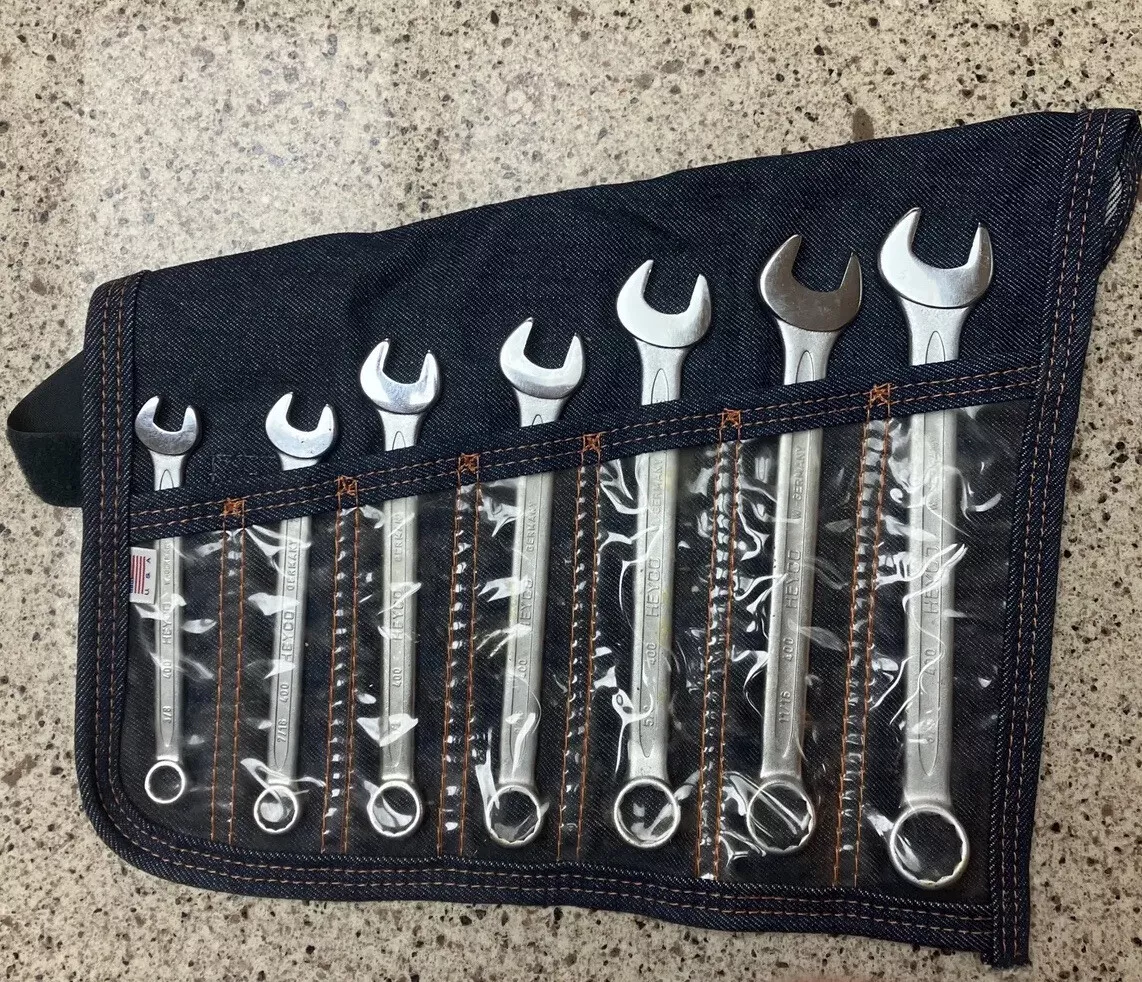HEYCO SAE Combination Wrench Set 7 Pc Wright Tool Pouch NOS eBay
