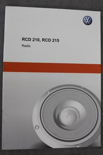VW Radio RCD 210 / RCD 215 - Bedienungsanleitung "Nov. 2014" Betriebsanleitung
