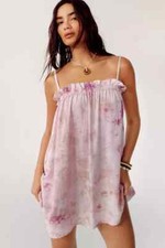 NASTYGAL - Purple - Tie Dye Strappy Mini Smock Dress - Size 8 - BNWT - RRP £45
