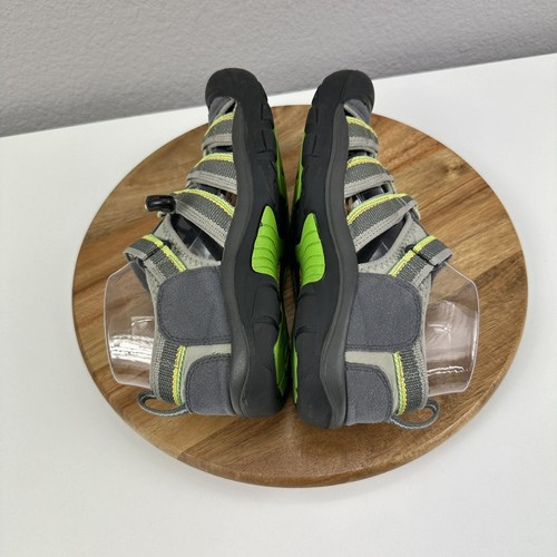 Keen Newport H2 Green Leather Slip On Sandals Shoes Youth 5 Gorpcore Water Hike - Picture 7 of 7