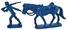 Atlantic US Cavalry Camp Trooper  Horse 60mm scale MINT blue color shades vary