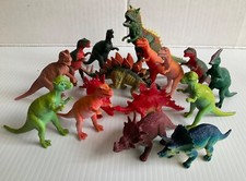 Mixed Lot Of 16 Plastic Dinosaurs Unbranded Toy Figures