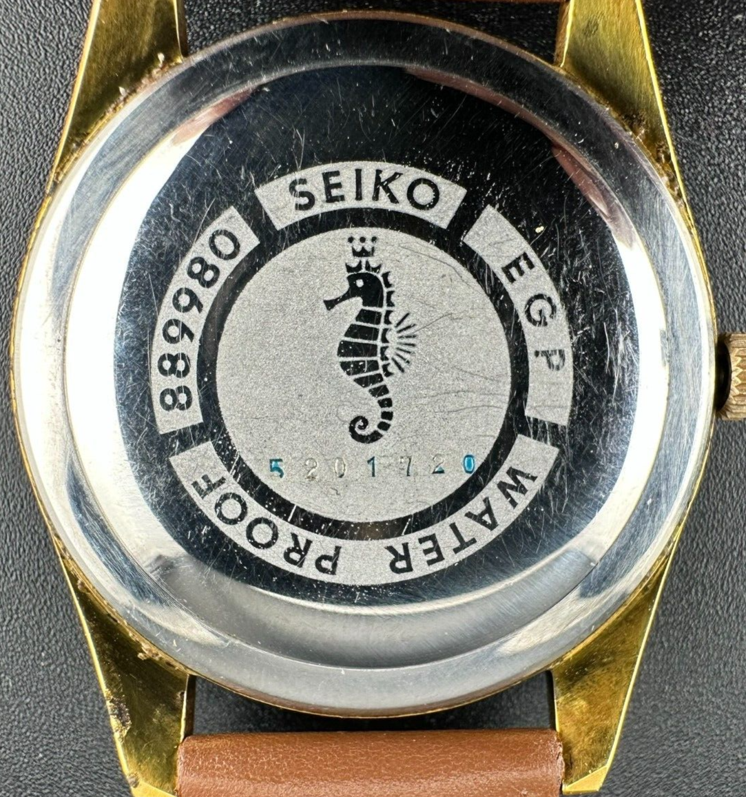 Seiko Sportsman Calendar Men's Manual Wind Gold Plated Date