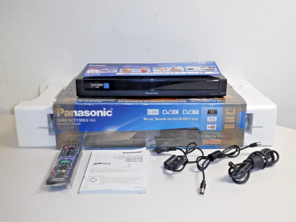 Panasonic DMR-BCT730 3D Blu-ray Recorder / 500GB HDD in OVP, 2 Jahre Garantie - Bild 1 von 4