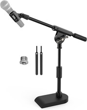Adjustable Desktop Mic Stand for Blue Yeti, Weighted Base with Twist Clutch, Boo