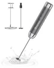 Rechargeable Milk Frother with Stepless Speed Control, LunaFro 2.0 Handheld E...