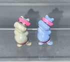Happy Hippo 1988 Both Hippos With Pink Glasses Regular And Light Blue Version