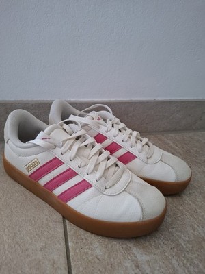 Adidas VL Court 3.0 Sneaker Damen Weiß/Rosa Größe 43 1/3 Neu mit Karton