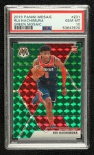 2019-20 Panini Mosaic Green Prizm Rui Hachimura PSA 10 GEM MT Rookie RC