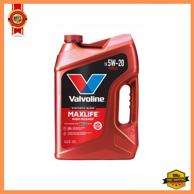Valvoline MaxLife High Mileage 5W-20 Synthetic Blend Motor Oil 5 Quart