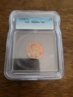 1938 d lincoln wheat cent penny ICG MS-66