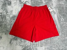 Vintage Russell Athletic Drawstring Shorts 80s Red Sz S USA NWT