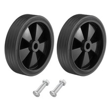 5 Inches Air Compressor Wheels for Most Air Compressors With 0.5" Dia 2PCSBlack