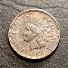 1867 Indian Head Small Cent RB Bronze Business Strike Philadelphia Mint