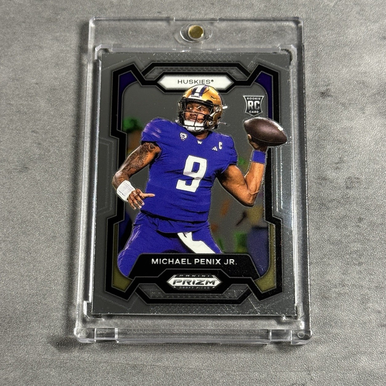 Michael Penix Jr. 2024 Panini Prizm Draft Picks #101 Silver Base RC Huskies