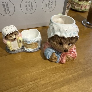 Mrs Tiggywinkles Style Jug And Egg Cup