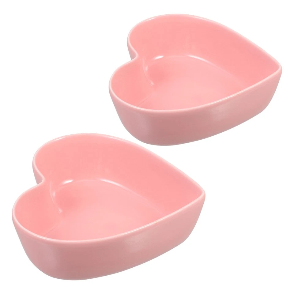 2 Pcs Dessertschalen Herzschalen Herzförmige Schüssel Sushi-Teller - Bild 1 von 4