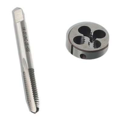14 20UNC Right Hand Tap and Die Set High Steel Machine Thread Tool