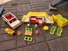 VTG Fisher Price Little People PopUp Camper, & Accessories Nearly Complete
