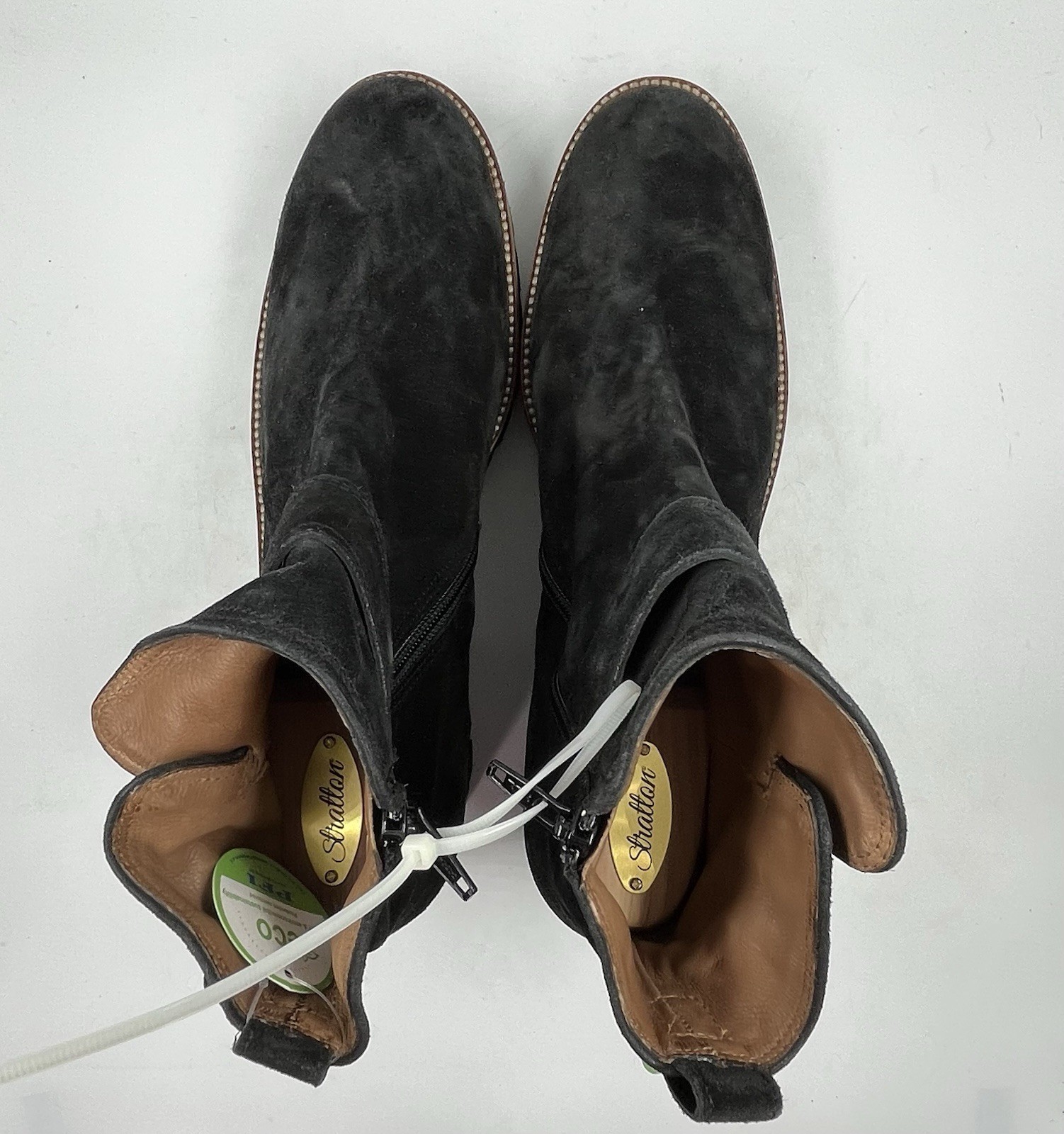 SAOLA Stivaletto donna Paul Green nero scamosciato fibbia ottone suola a strappo taglia US 8 5M