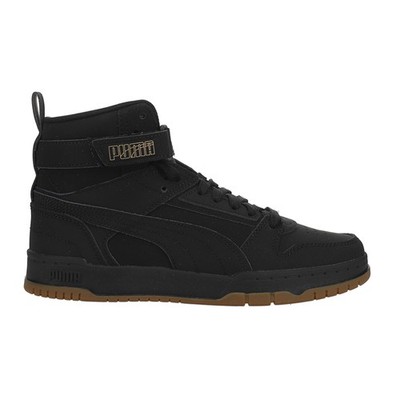 PUMA Rbd Game Buck Lace Up  Mens Black Sneakers Casual Shoes 38842601