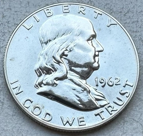 1962 Proof Franklin Half Dollar 90% Silver-INV#8354