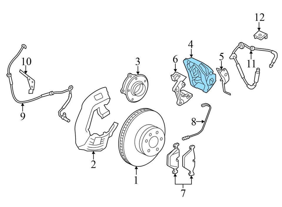 BMW 535I GT XDRIVE 2011-2017 - Pinza de freno delantera derecha 6786818 Foto 4 de 4