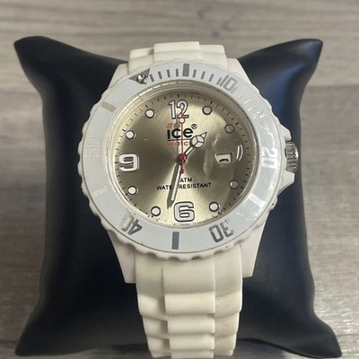 Ice-Watch weißer Quarz mit Silikonarmband Y2K Style