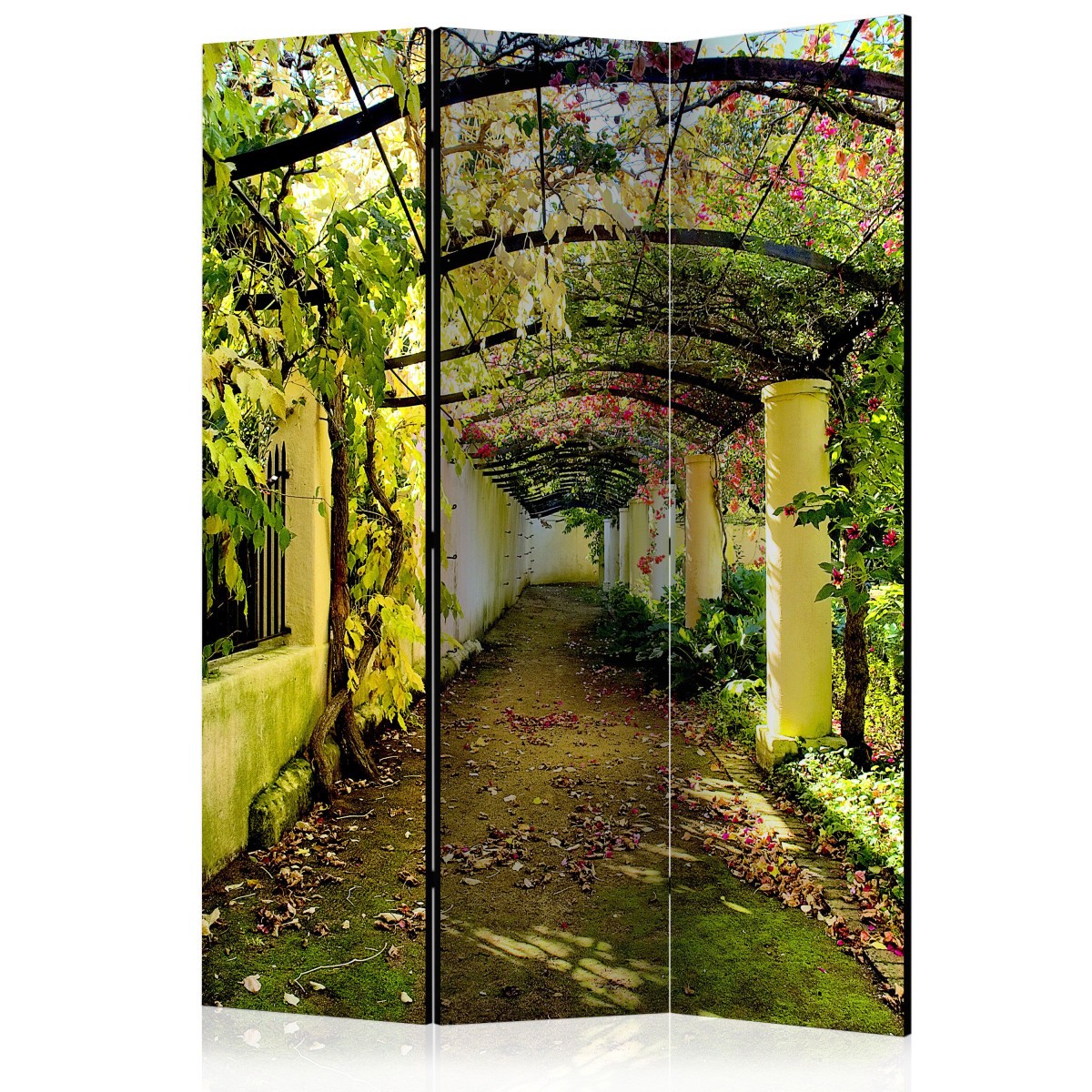 Paravent Romantic Garden 3 volets pour creer un coin lecture paisible dans le salon