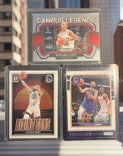 Stephen Curry 3 Card Lot. Campus Legends, Rising Suns & NBA Hoops. Warriors
