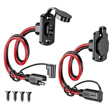 Depvko 2Pcs SAE Quick Connector Harness, 1FT 12AWG SAE Adapter 1FT 12AWG Type 2