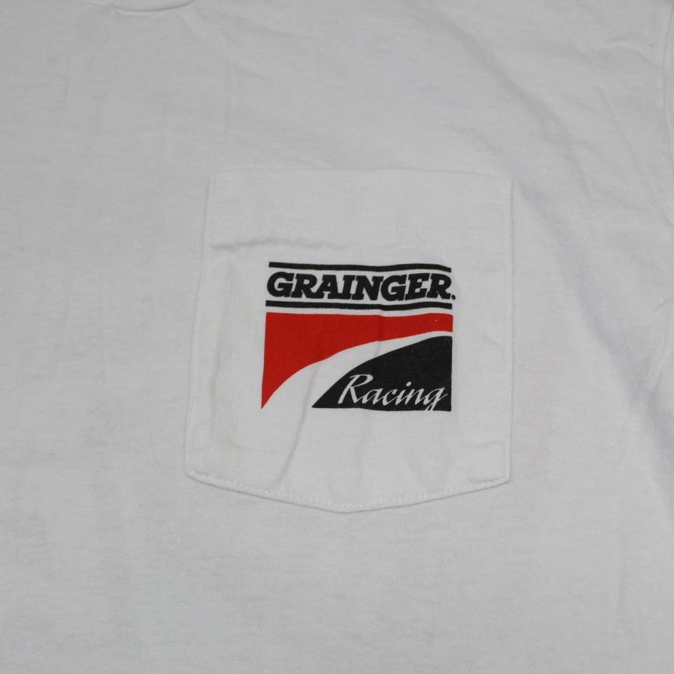 Camisa de Carreras Grainger Extra Grande Greg Biffle NASCAR EE. UU. Años 90 Puntada Única De Colección Foto 2 de 4