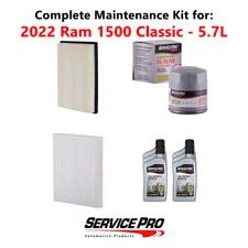 2022 Ram 1500 Classic 5.7L Complete Air, Oil & Cabin Filter Kit (5W-20)
