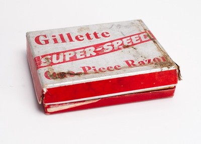 1947 Gillette No Notch Super Speed Vintage Safety Razor in Box No Date Code