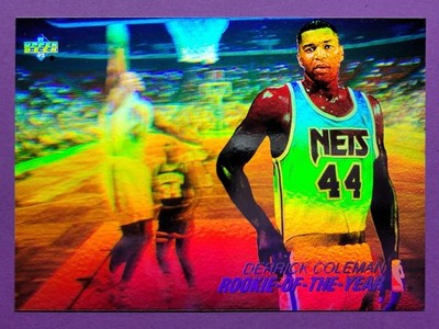 1991-92' Upper Deck Derrick Coleman Rookie Of Yhe Year AW7