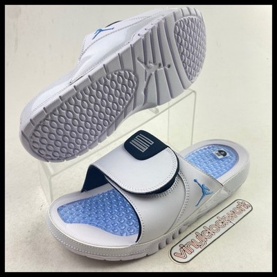 Nike Air Jordan Hydro 11 Retro Slides Men’s 10 Sandals White Blue  FN2452-104