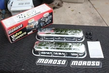Vintage NOS Moroso Big Block Chevrolet Chrome Valve Covers BBC 454 427 Camaro