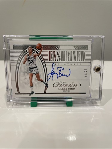 2021-22 Panini Flawless Enshrined Larry Bird Auto 25/25 bookend Celtics #ENS-LBI