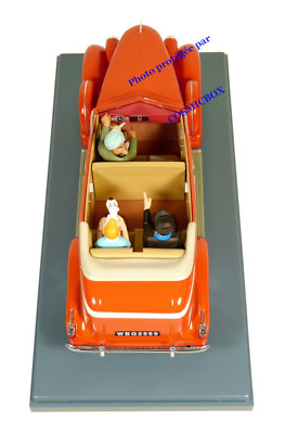 Miniature Hachette 1/24 - Taxi De New Delhi, Collection Tintin, Orange Métal, Neuf En Boîte
