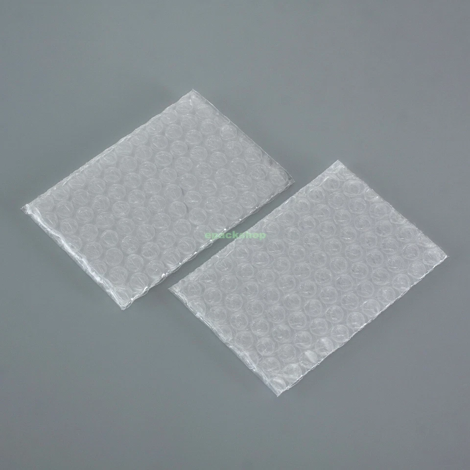 Clear Bubble Bags Multi Sizes (2.5" - 7.5") x (3" - 12") Inch Poly Packing Pouch - Image 3 of 4