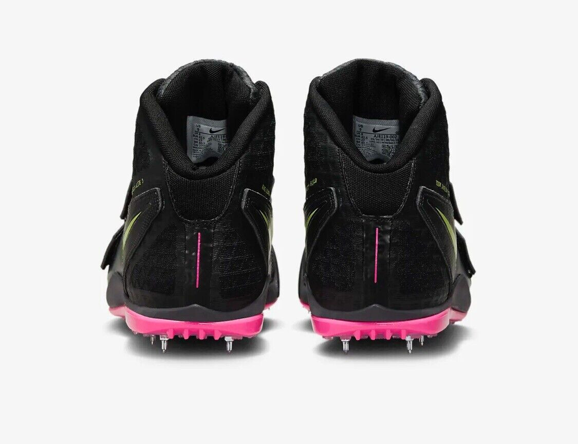 Nike Zoom Javelin Elite 3 Mens 11 Black Pink NWOB Track Field Spikes AJ8119 Nike Zoom Javelin Elite 3 Black Pink Track Spikes Size 8.5  main image 2