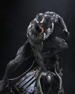 Venom V2 Fan Art  Resin Statue Pro Painted 1/6 Scale - Made To Order