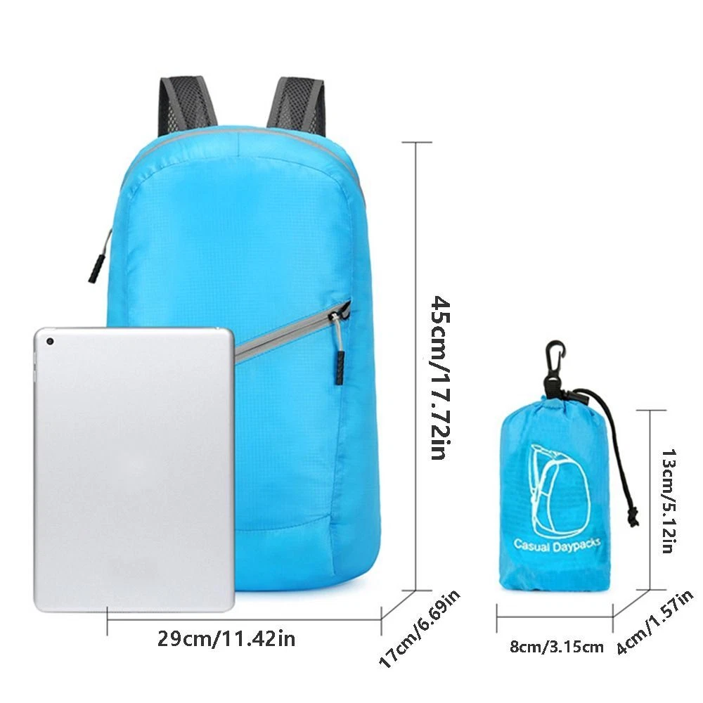 Hiking Lightweight Nylon Bag Mini Travel Backpack Women Foldable