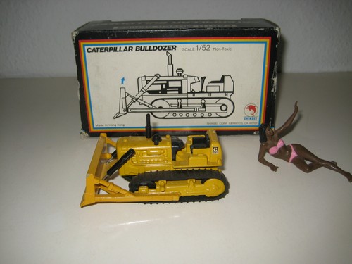 CATERPILLAR D 6 C BULLDOZER LOGO PACMAN RIPPER SHINSEI 1:52 EMBALLAGE D'ORIGINE