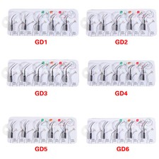 5 pcs Dental Ultrasonic Piezo Scaler Tips fit DTE SATELEC Handpiece Scaling GD